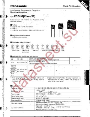 ECQ-U2A103MG datasheet  